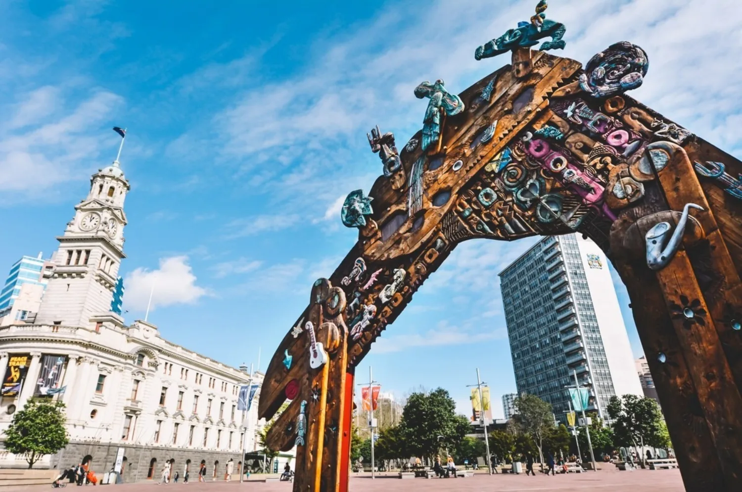 Aotea Square Waharoa Gate